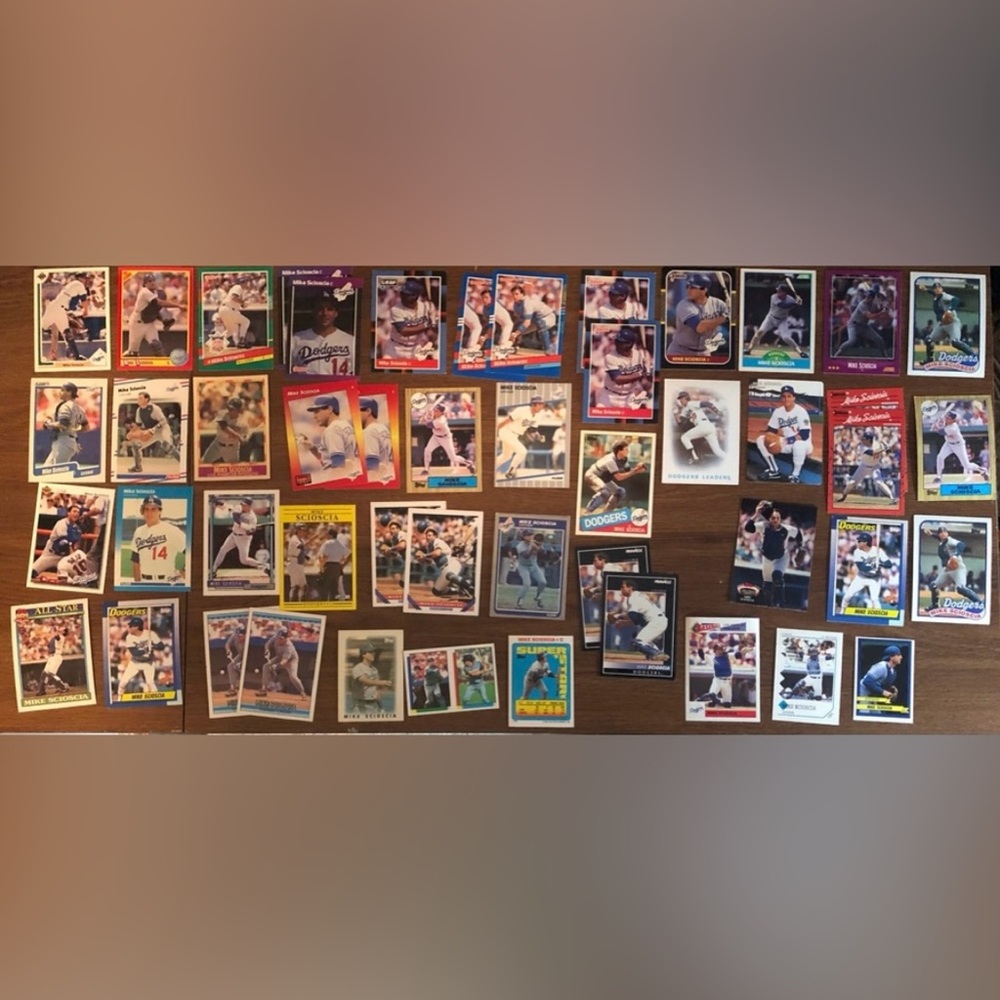 50 Mike Scioscia Cards & Stickers Plus Bonus Rally Monkey Dodgers Angels…